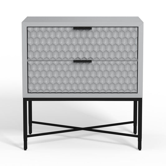 Origins by Alpine - Milo Nightstand (Sky Gray) - 6300-02 view 2