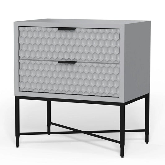 Origins by Alpine - Milo Nightstand (Sky Gray) - 6300-02 view 2