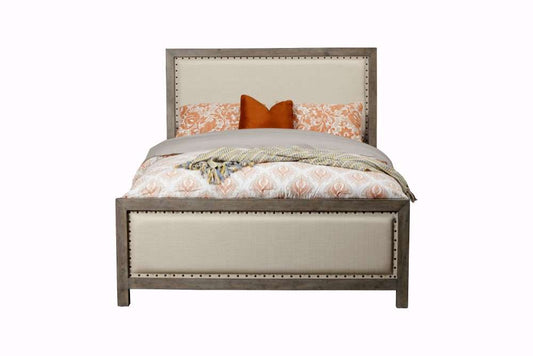 Origins by Alpine - Classic California King Bed in Grey - 1817-07CK veiw 2