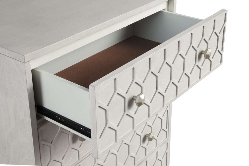 Origins by Alpine - Denver Five Drawer Chest in Grey - 2013-05 veiw 3