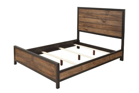 Origins by Alpine - Weston Queen Bed in Pine - 3500-01Q veiw 2