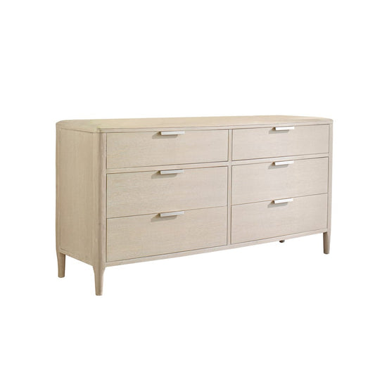 Palmetto Home - Pearl 6-Drawer Dresser and Woven Round Mirror Combo - 230-140-05M2 view 2