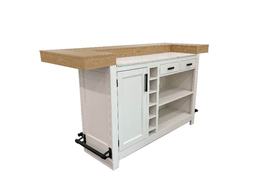 Parker House - Americana Modern Dining 78 in. Bar with quartz insert - DAME#78BAR-2-COT view 2