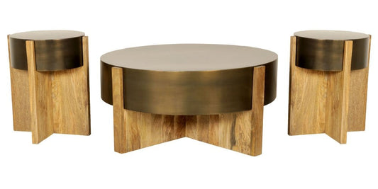 Parker House - Aspen 22 Inch Round End Table - Barton Bronze - ASP-12 view 2