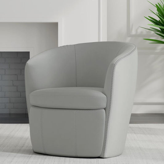 Parker House - Barolo - Steamboat Ice 100% Italian Leather Swivel Club Chair - SBAR#912S-STIC view 2