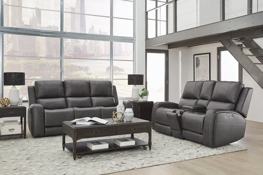 Parker House - Belmont - Autumn Fog Zero Gravity Power Reclining Sofa and Loveseat - Autumn Fog - MBEL-32P3Z-ATFG view 2