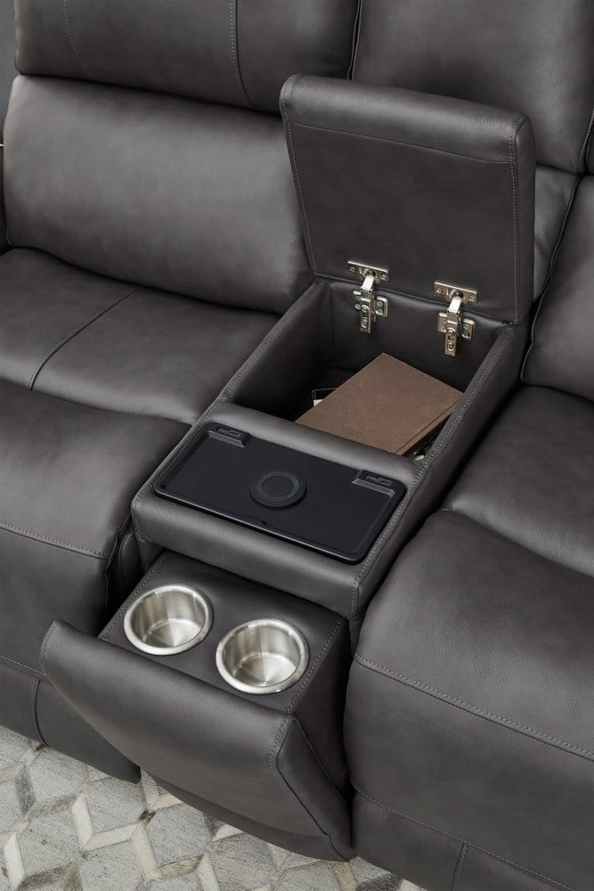 Parker House - Belmont - Autumn Fog Zero Gravity Power Reclining Tilt Console Loveseat P3 - Autumn Fog - MBEL-822CP3ZT-ATFG view 13