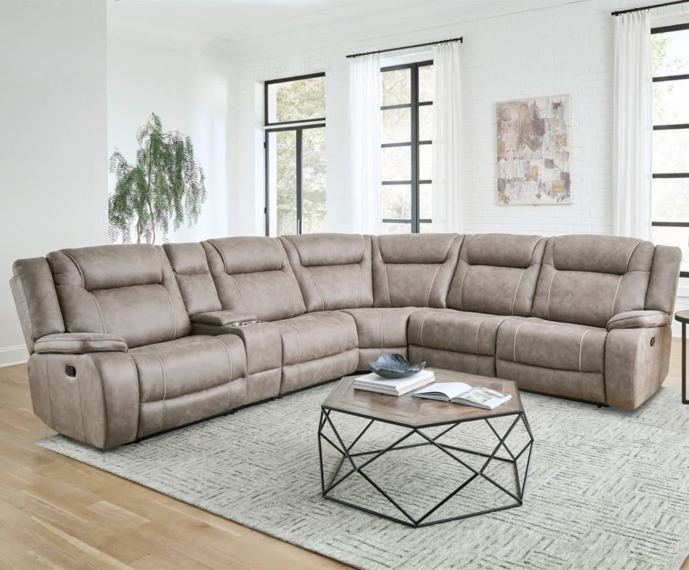 Parker House - Blake - Desert Taupe 6 Piece Modular Reclining Sectional and Entertainment Console - MBLA-PACKA-DTAU view 6