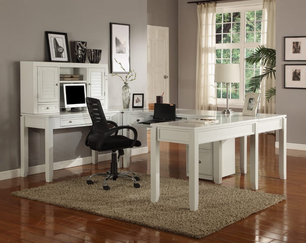 Parker House - Boca 47in Writing Desk in Cottage White - BOC#347D view 4