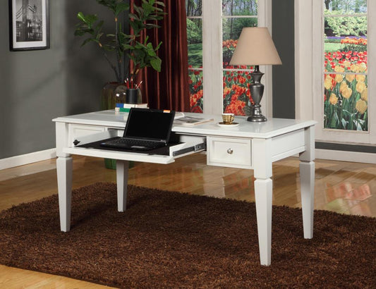 Parker House - Boca Writing Desk in Cottage White - BOC#485 veiw 2