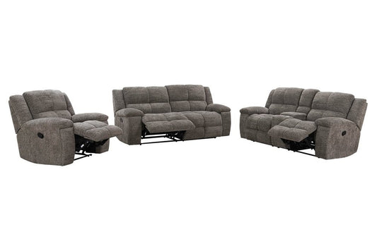 Parker House - Buster - Cabot Stone Manual Reclining Sofa Loveseat and Recliner - Cabot Stone - MBUS-321-CAST view 2