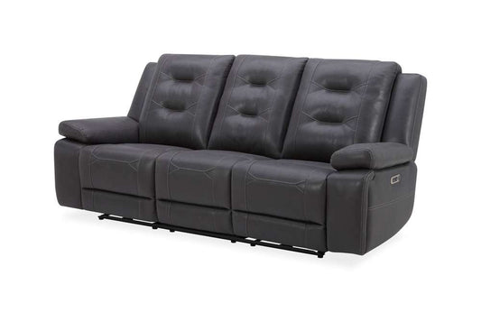 Parker House - Caldwell - Tahoe Charcoal Power Reclining Sofa Loveseat and Recliner - MCAL-321PH-TACH veiw 2