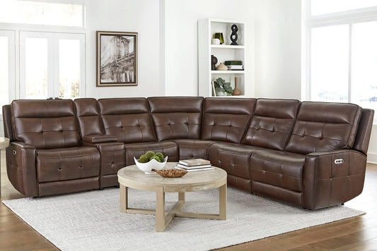 Parker House - Canterbury - Acorn 6 Piece Zero Gravity Modular Power Reclining Sectional - MCAN-PACKA(HZ)-ACO view 2