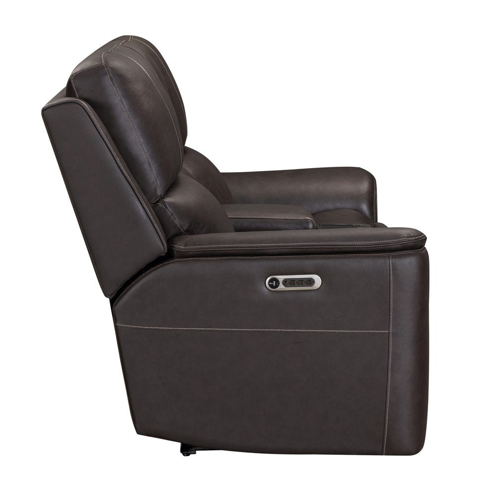 Parker House - Easton - Steamboat Brown Zero Gravity Power Reclining Tilt Console Loveseat P3 - Brown - MEAS-822CP3ZT-STBR view 13