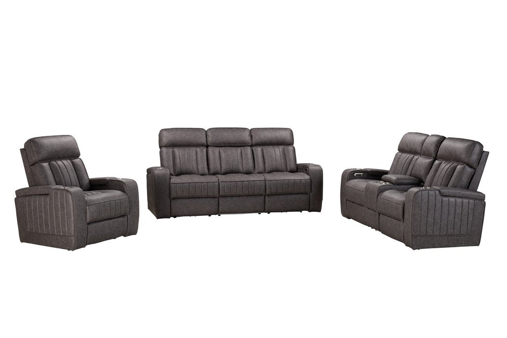 Parker House - Equinox - Mercury Power Recliner (Set of 2) - Mercury - MEQ-KIT-812P2-2-MERC view 4