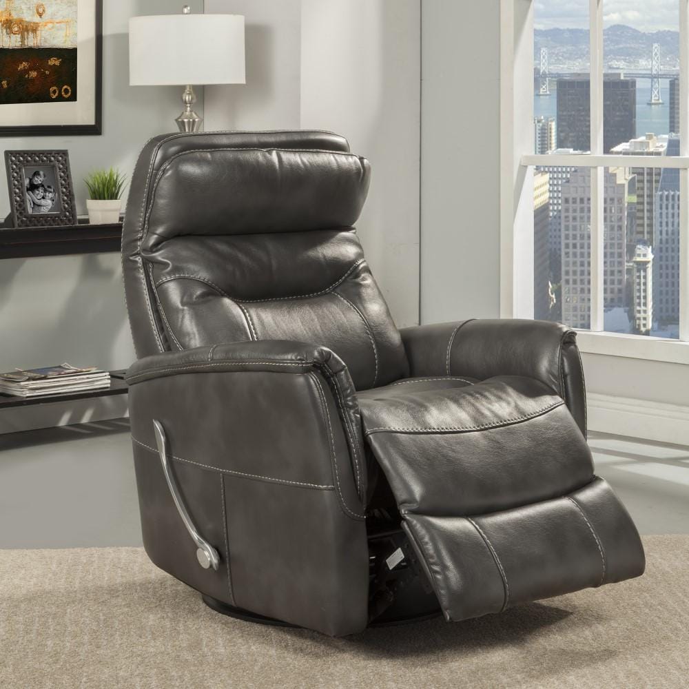 Parker House - Gemini Manual Swivel Glider Recliner in Flint - MGEM812GS-FLI view 3