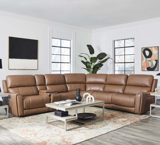 Parker House - Hancock - Apple Cider 6 Piece Zero Gravity Power Reclining Sectional with Power Adjustable Headrests - Apple Cider - MHAN-KIT-6A-P3Z-APCI view 2