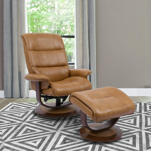 Parker House - Knight Manual Reclining Swivel Chair and Ottoman in Butterscotch - MKNI212S-BUT view 2