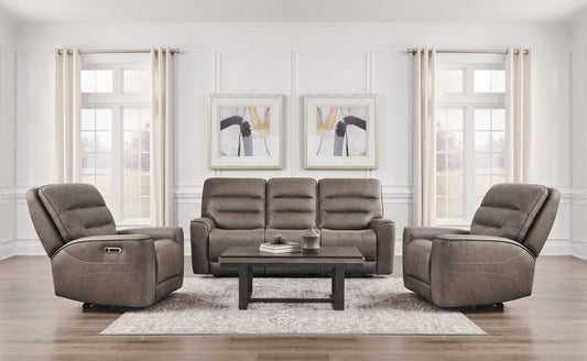 Parker House - Lawson - Sydney Brunette Zero Gravity Power Reclining Sofa and 2 Recliners - Sydney Brunette - MLAW-KIT-511P2Z-SYBR view 2