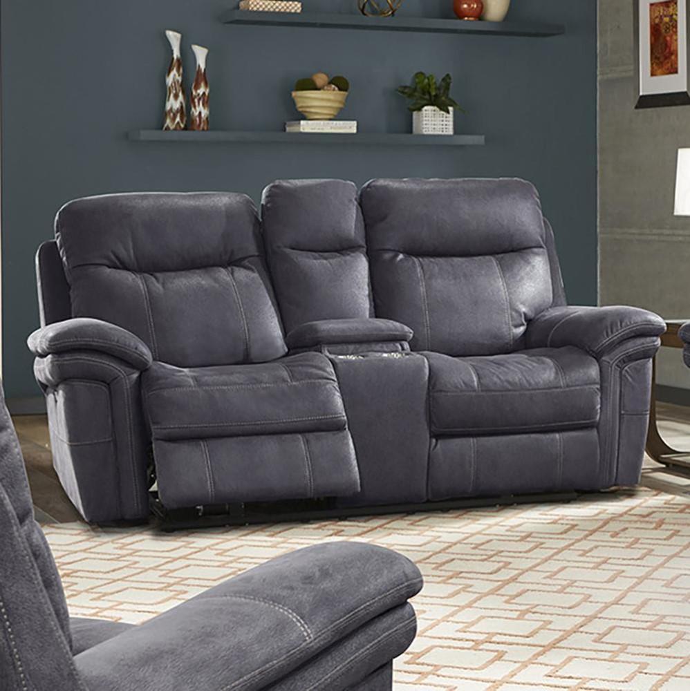 Parker House - Mason Power Console Loveseat in Charcoal - MMA822CPH-CHA view 2