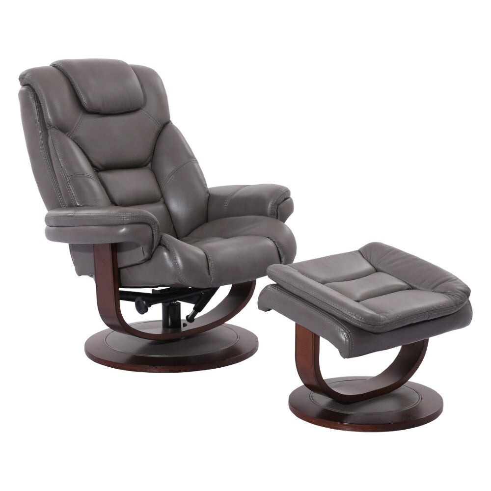 Parker House - Monarch Manual Reclining Swivel Chair and Ottoman in Ice - MMON212S-ICE view 1