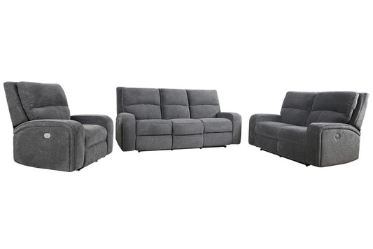 Parker House - Polaris - Bizmark Grey Power Reclining Sofa Loveseat and Recliner - MPOL-321PH-BIG view 2