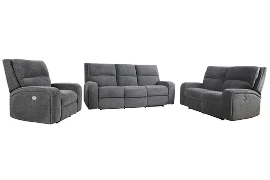 Parker House - Polaris - Bizmark Grey Power Reclining Sofa Loveseat and Recliner - MPOL-321PH-BIG view 2
