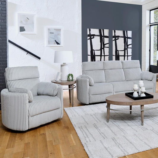 Parker House - Radius - Mega Grey Power Reclining Sofa and Recliner - MRAD-31P-MGGR view 2