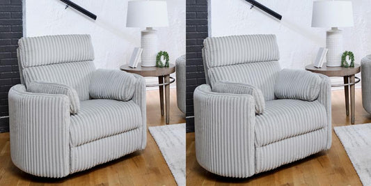 Parker House - Radius - Mega Grey Power Swivel Glider Recliner (Set of 2) - MRAD#812GSP-2-MGGR view 2