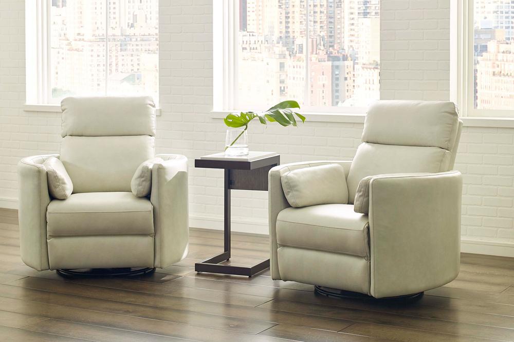 Parker House - Radius - Florence Ivory - Powered By Freemotion Cordless Power Swivel Glider Recliner (Set of 2) - MRAD#812GSP-P25-2-FIV view 7