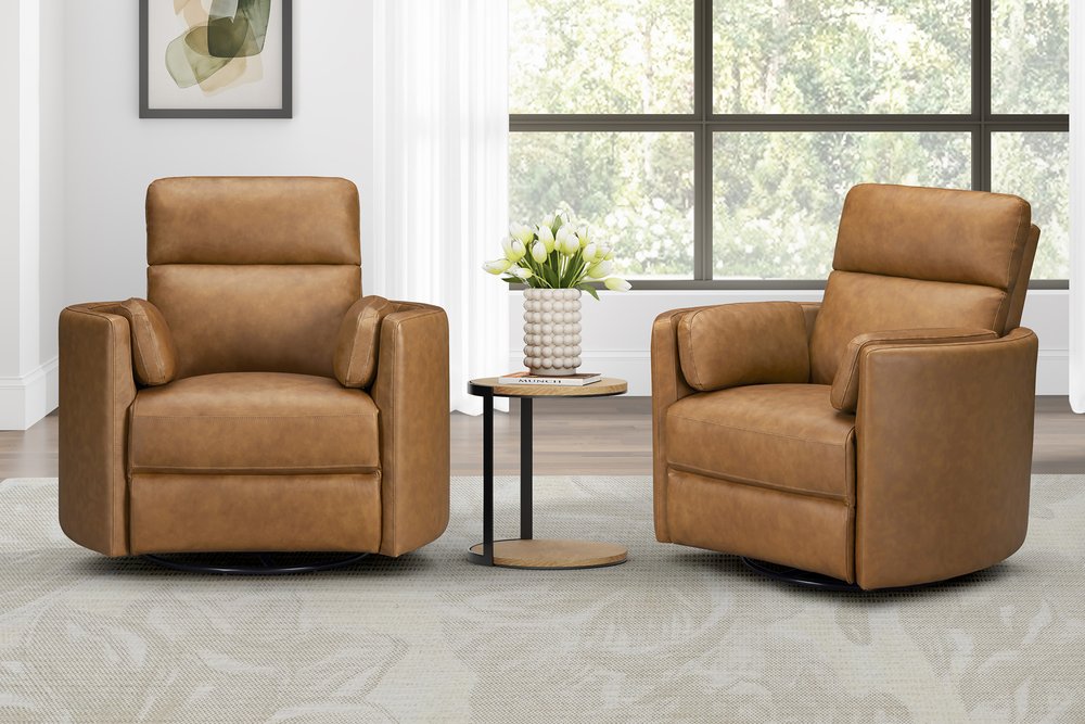 Parker House - Radius - Vintage Caramel Swivel Power Glider Recliner (Set of 2) - Vintage Caramel - MRAD-KIT-812GSP-2-VGCM view 13
