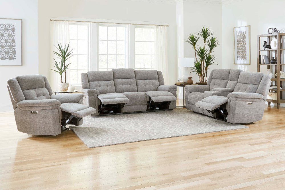 Parker House - Richland - Bristol Grey Power Console Loveseat - MRIC#822CPH-BRGR view 6