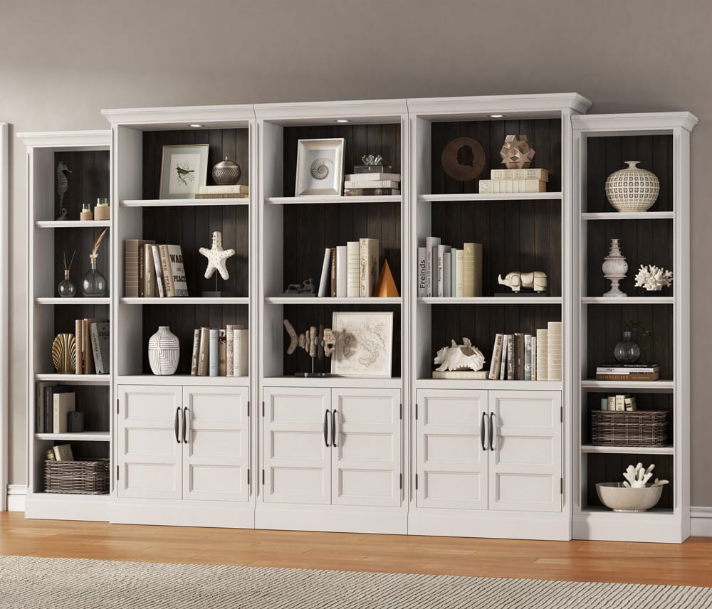 Parker House - Shoreham - Effortless White 24 in. Bookcase - SHO#424-EFW view 8