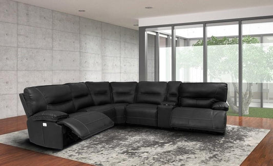 Parker House - Spartacus Black 6-Piece Sectional - Package A - MSPA-PACKA(H)-BLC view 2
