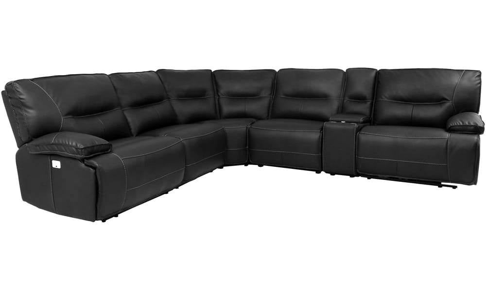 Parker House - Spartacus Black 6-Piece Sectional - Package A - MSPA-PACKA(H)-BLC view 4