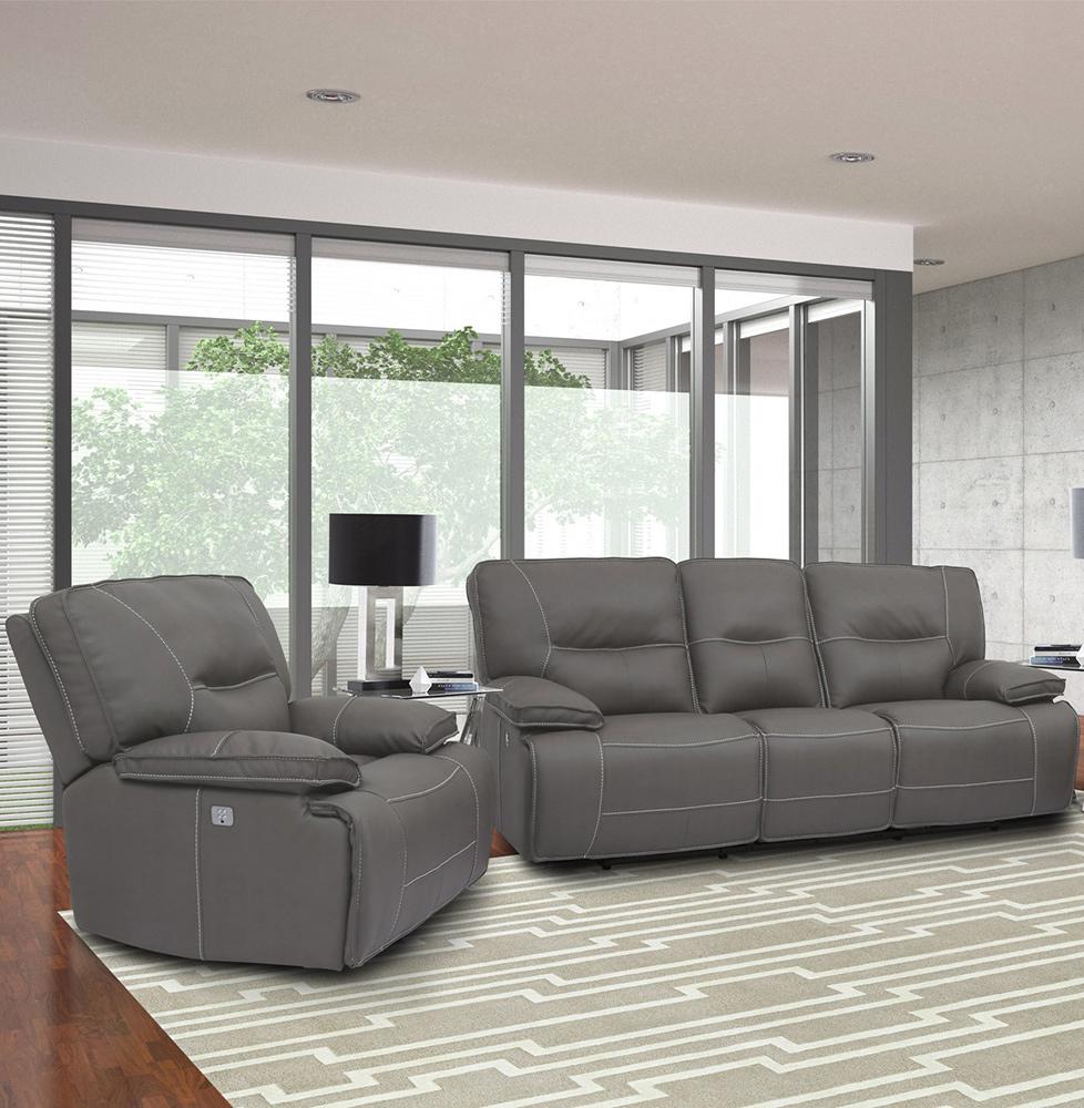 Parker House - Spartacus - Haze Power Reclining Sofa and Recliner - MSPA-31PH-HAZ view 6