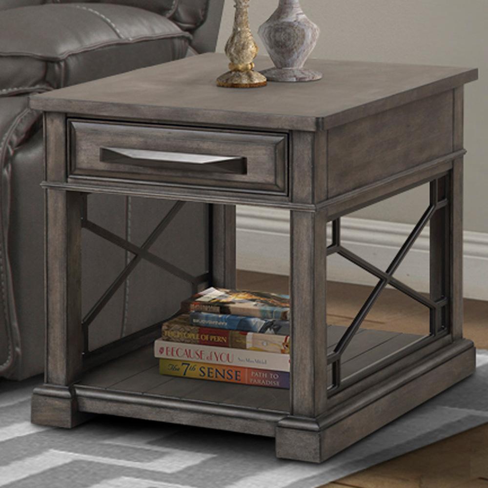Parker House - Sundance Smokey Grey End Table - SUN02-SGR veiw 2