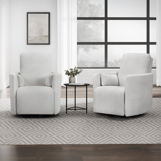 Parker House - Turner - Acadia White Manual Swivel Glider Recliner (Set of 2) - Acadia White - MTUR-KIT-812GS-2-ACWH view 2