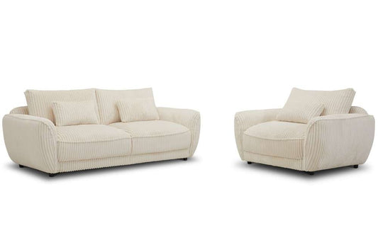 Parker House - Utopia - Mega Ivory Sofa and 2 Chair and Half - SUTP-311-MGIV view 2