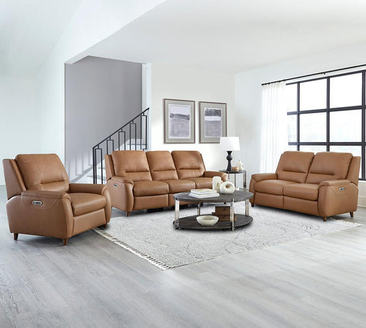Parker House - Austin - Caramel Cream Power Reclining Sofa, Loveseat and Recliner - MAUS-321PH-CMCR veiw 2
