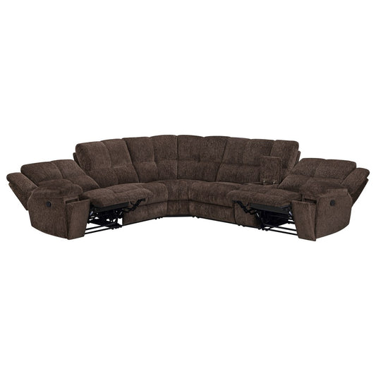 Parker Living - Bronco - Plush Umber 6 Piece Modular Manual Reclining Sectional - MBRC-KIT-6A-PLUB view 2