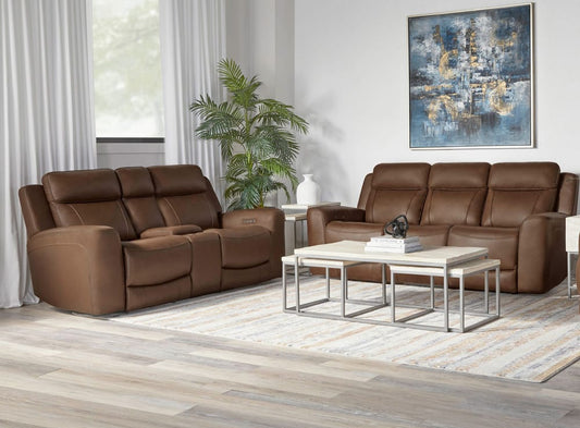 Parker Living - Calgary - Autumn Umber Power Reclining Sofa and Loveseat - MCGR-32PH-ATUB view 2