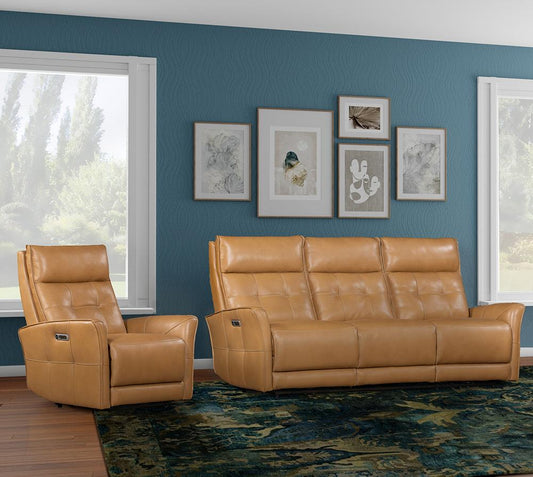 Parker House - Gershwin - Lucca Butterscotch Power Reclining Sofa and Recliner - MGER-31PHZ-P25-LCBT veiw 2
