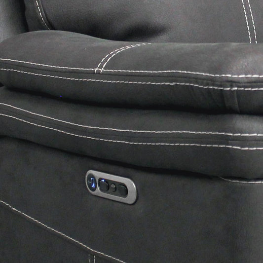 Parker Living - Mason - Charcoal 7 Piece Modular Power Reclining Sectional with Power Adjustable Headrests - MMA-PACKT7(H)-CHA veiw 2