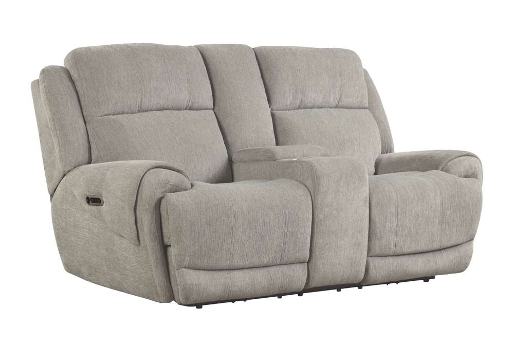 Parker House - Spencer - Tide Pebble Power Console Loveseat - MSPE#822CPH-TPE_CLOSEOUT veiw 1