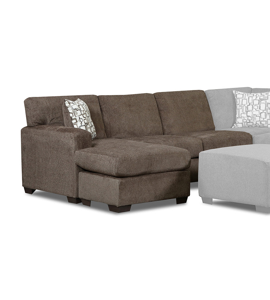 Peak Living - 106 Greenland Brown LSF 1-arm Sofa Chaise in Brown - 10620-2242 view 1