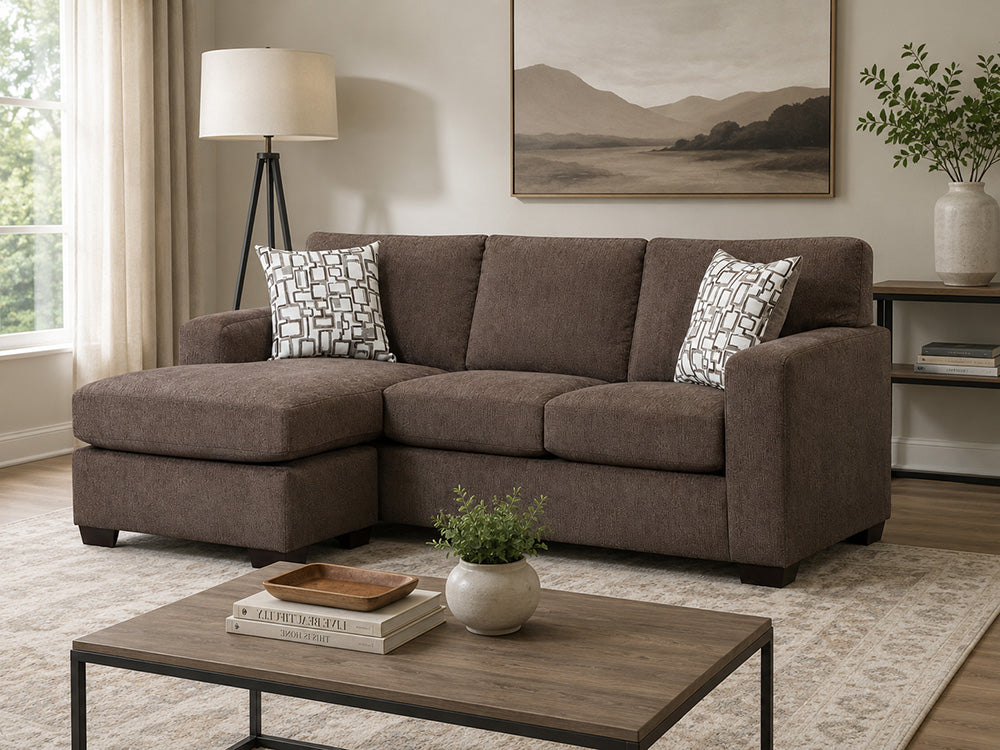 Peak Living - 106 Greenland Brown LSF Chaise Sectional in Brown - 10640-2242_10620-2242 view 2