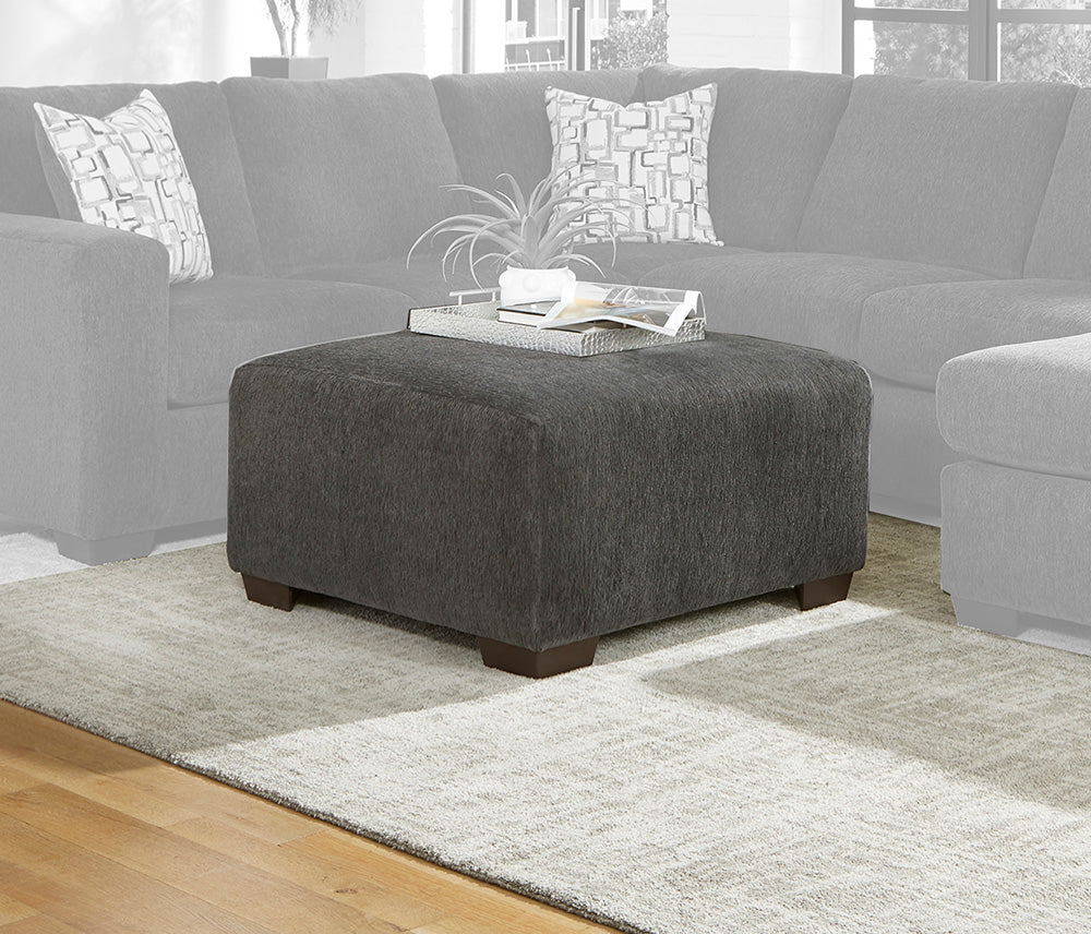 Peak Living - 106 Greenland Charcoal Ottoman in Charcoal - 10604-2240 view 1