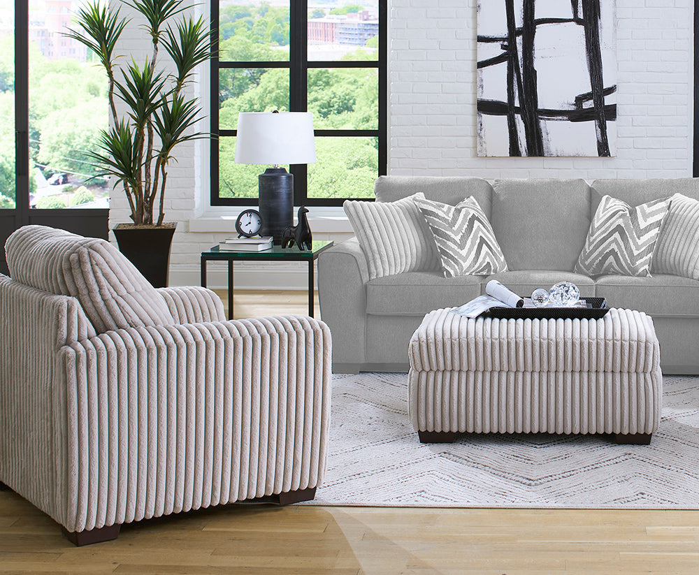 Peak Living - 125 Eden Spice Chair in Black/White - 12501-6457 view 2