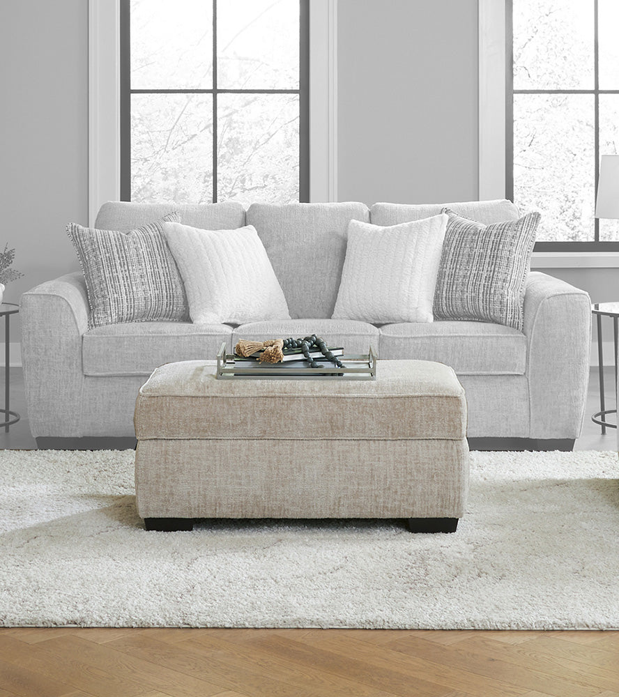 Peak Living - 125 Ritz Taupe Storage Ottoman in Taupe - 12506-5864 view 1